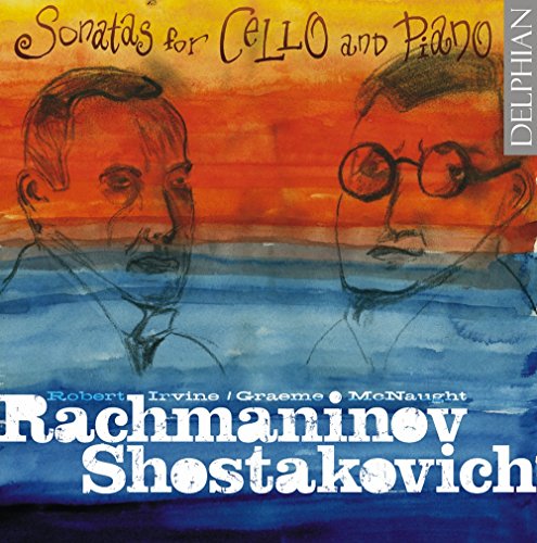 "CD cover with abstract watercolor background, featuring sketches of two men's faces."