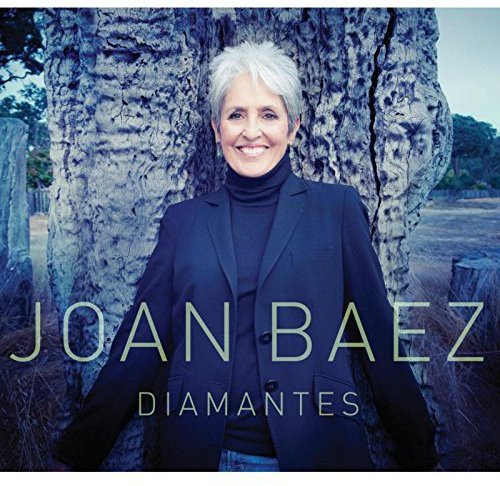 "Joan Baez album cover with the singer standing in front of a tree."