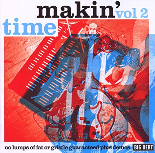"Makin' Time Vol 2" CD cover with abstract red and blue guitar artwork.