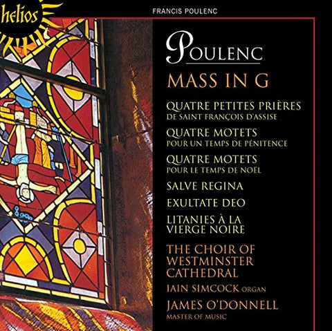 Westminster Cath Choir - Poulenc: Mass In G Audio CD