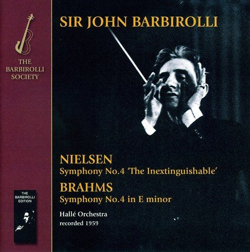 CD cover featuring a black-and-white photo of conductor Sir John Barbirolli holding a baton.