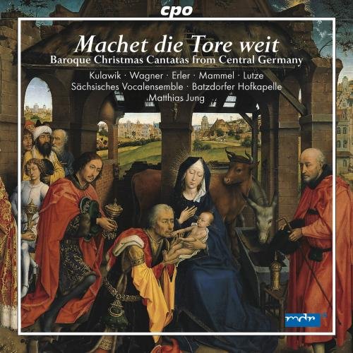 "CD cover featuring a Renaissance painting of the Adoration of the Magi."