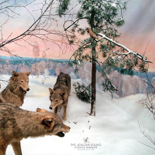CD album cover featuring three wolves in a snowy forest scene.