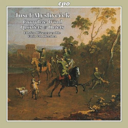 CD cover with painting of horseback riders in a landscape, olive border.