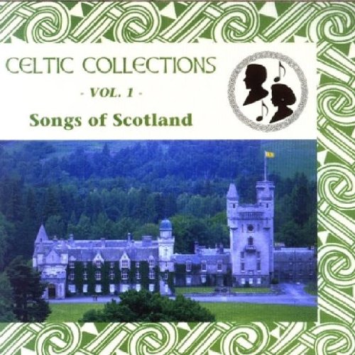 "CD cover with castle image, Celtic border, and 'Songs of Scotland' text."