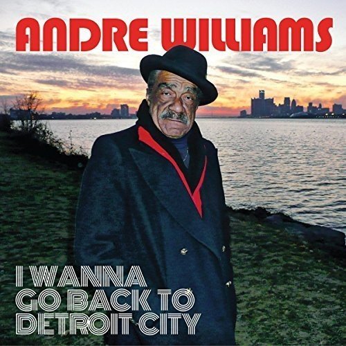 "Album cover featuring Andre Williams standing by a body of water at sunset."