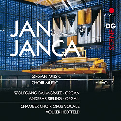 "CD cover featuring a large pipe organ with white text and red logo."