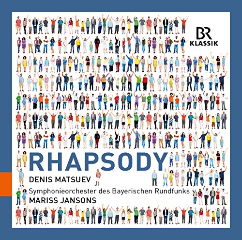 A CD cover with a white background, blue border, and a crowd of people.