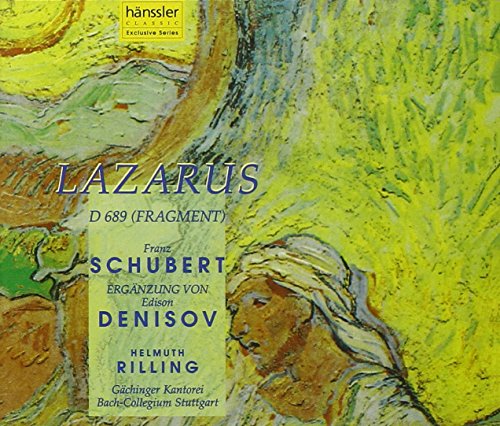 CD cover with abstract yellow and green painting and blue text "LAZARUS".