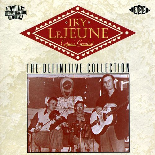 "Album cover with red diamond and photo of three men playing instruments, on beige background."