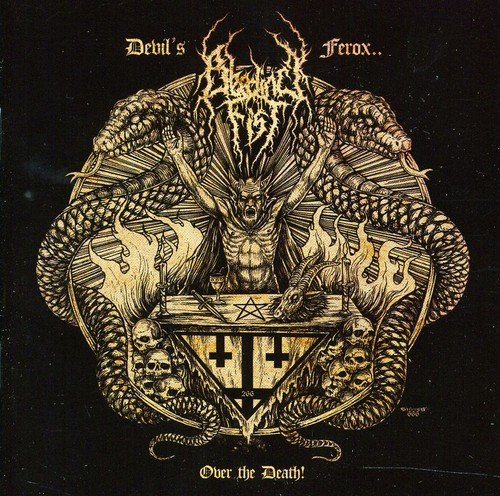 Bleeding Fist album cover featuring a demon illustration with text on a black background.