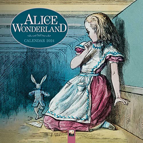 Science Museum: Alice in Wonderland Wall Calendar 2024 (Art Calendar): Original Flame Tree Publishing-Kalender [Kalender]