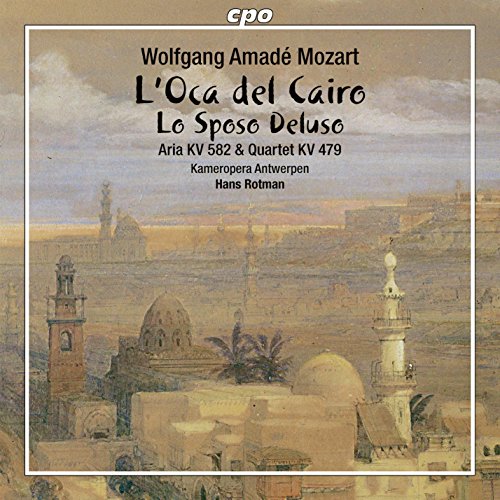A CD cover featuring a painting of a Middle Eastern cityscape.
