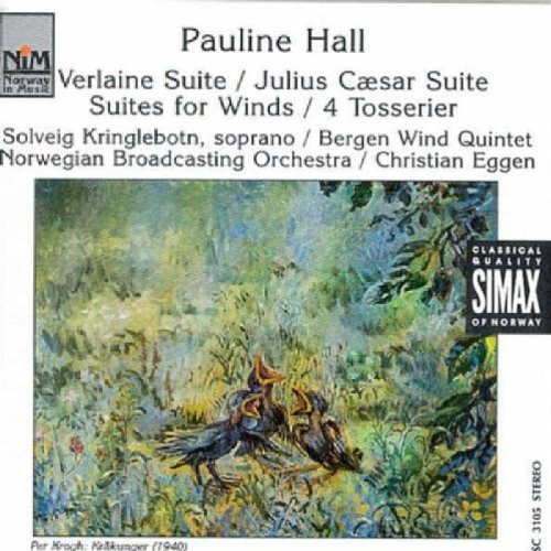 "CD cover featuring a painting of birds in a green landscape."