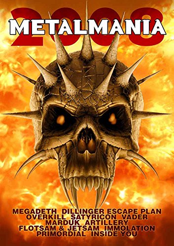 A DVD cover featuring a spiked skull against a fiery orange background.