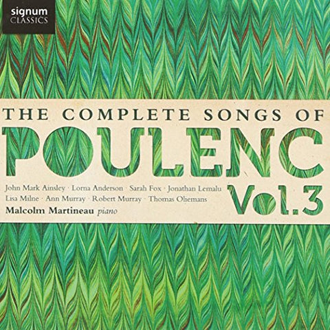 Lorna Anderson, John Mark Ainsley, Sarah Fox, Jona - The Complete Songs of Poulenc Vol. 3 [CD]