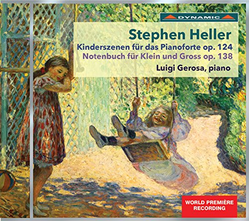 CD cover featuring a painting of two children playing on a swing.