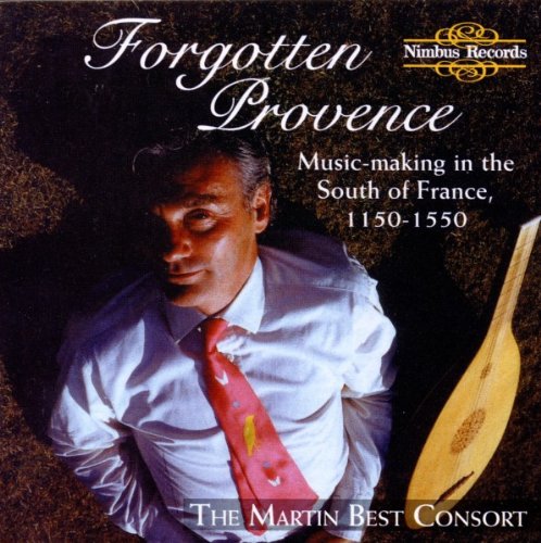 "CD cover featuring a man in a white shirt and red tie, holding a lute."