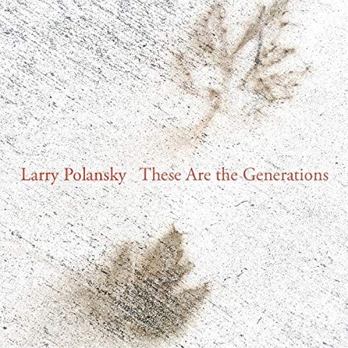 "Album cover with red text on a textured white background with leaf impressions."