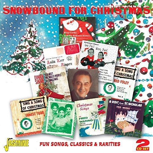 "Christmas compilation CD cover featuring various vintage album covers and festive decorations."