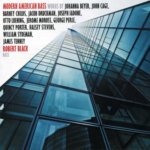 "CD cover featuring a modern glass building with text listing the album details."