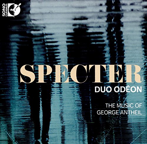 "Duo Odeon CD cover with teal background and silhouetted figures, featuring 'SPECTER' in large yellow text."