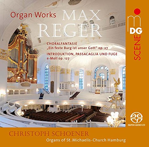 "CD cover featuring a church interior with organ and text overlay."