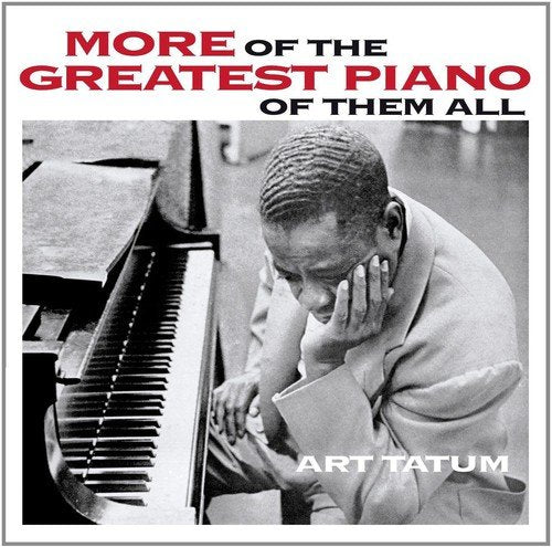 "Album cover with black-and-white photo of man sitting at piano, head resting on hand."