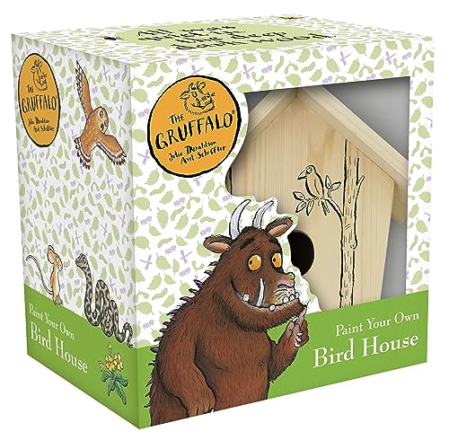 Robert Frederick Paint Your Own Bird House Gruffalo Design - Children's Craft Kit with Paints