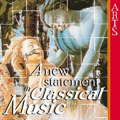 "CD cover with 'A new statement in Classical Music' text and abstract art."