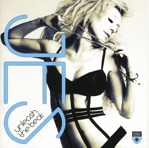 "Album cover featuring a woman in black lingerie holding a whip, with 'unleash the beat' text."