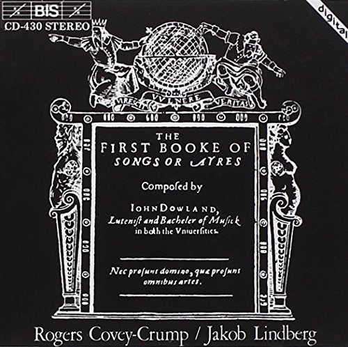 Black album cover with white ornate frame and text, featuring cherubs and musical notes.