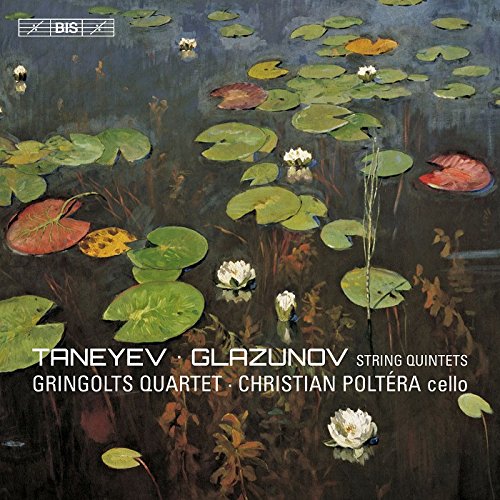 A CD cover featuring a serene pond with water lilies and white flowers.