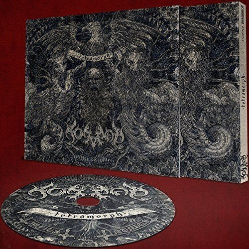 CD album "Tetramorph" by Nomad, with intricate black and white cover art.