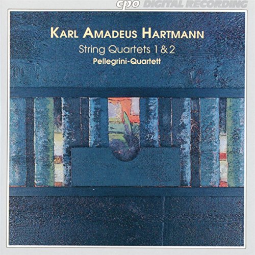 A CD cover featuring a blue, abstract design with text "Karl Amadeus Hartmann".