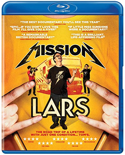 "Blu-ray case with 'Mission to Lars' documentary cover featuring a man in a black t-shirt."