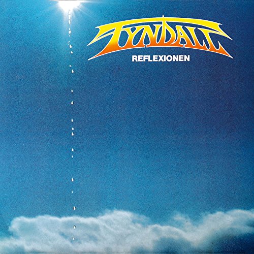 The vinyl album cover features a blue sky with clouds and sunbeams.