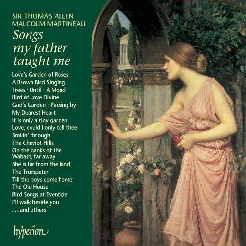 "CD cover art featuring a painting of a woman in a pink dress."
