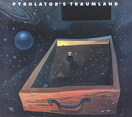Vinyl album cover featuring a surreal, space-themed illustration of an open drawer.