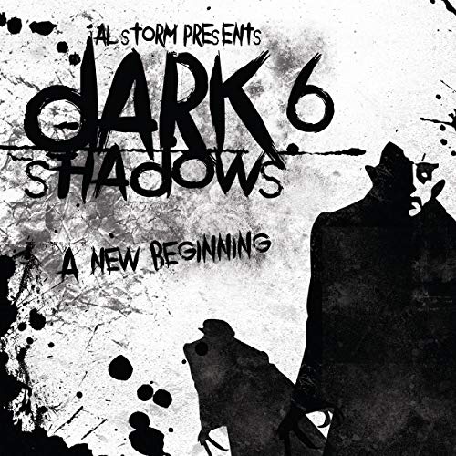 "Album cover with dark silhouettes and bold black text on a white background."