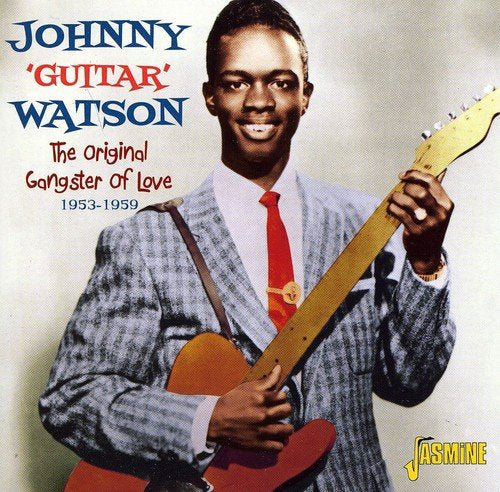 Album cover featuring Johnny Guitar Watson holding a guitar, wearing a grey suit.