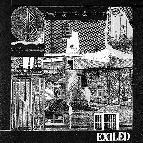 Black and white album cover with industrial scene and "EXILED" text at the bottom.