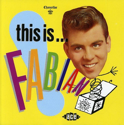 Album cover with a man's head emerging from a box on a yellow background.