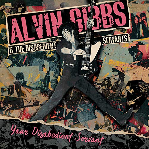 "CD cover featuring a man with a guitar, surrounded by collaged images."