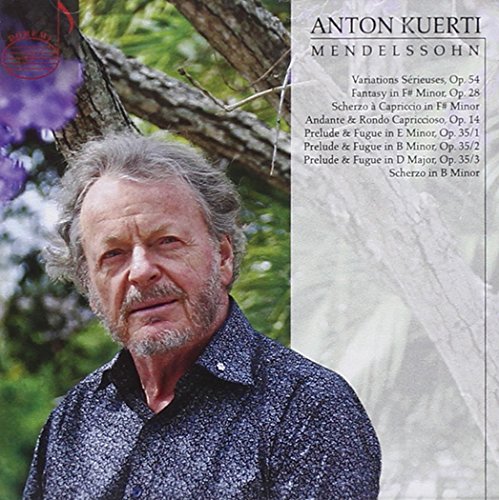 CD cover featuring Anton Kuerti with a list of Mendelssohn compositions on the right.