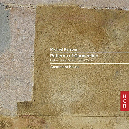 "CD cover with beige concrete texture and white text, featuring a red 'HCR' logo."