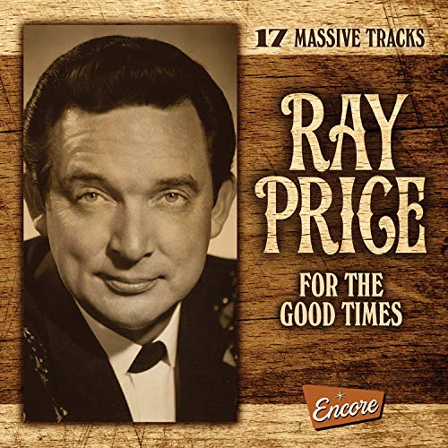 "CD cover with sepia-toned photo of Ray Price on a wood grain background."