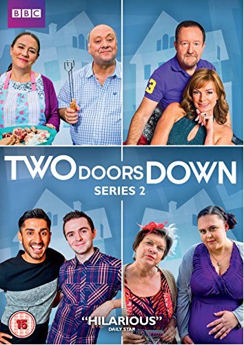 "Two Doors Down Series 2 DVD cover featuring a collage of main characters."