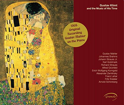 Red CD cover featuring Gustav Klimt's "The Kiss" painting and text.