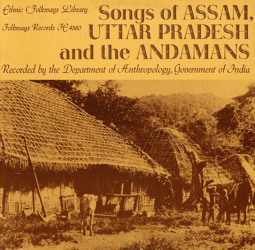 A sepia-toned album cover featuring a village scene with thatched-roof huts and people.